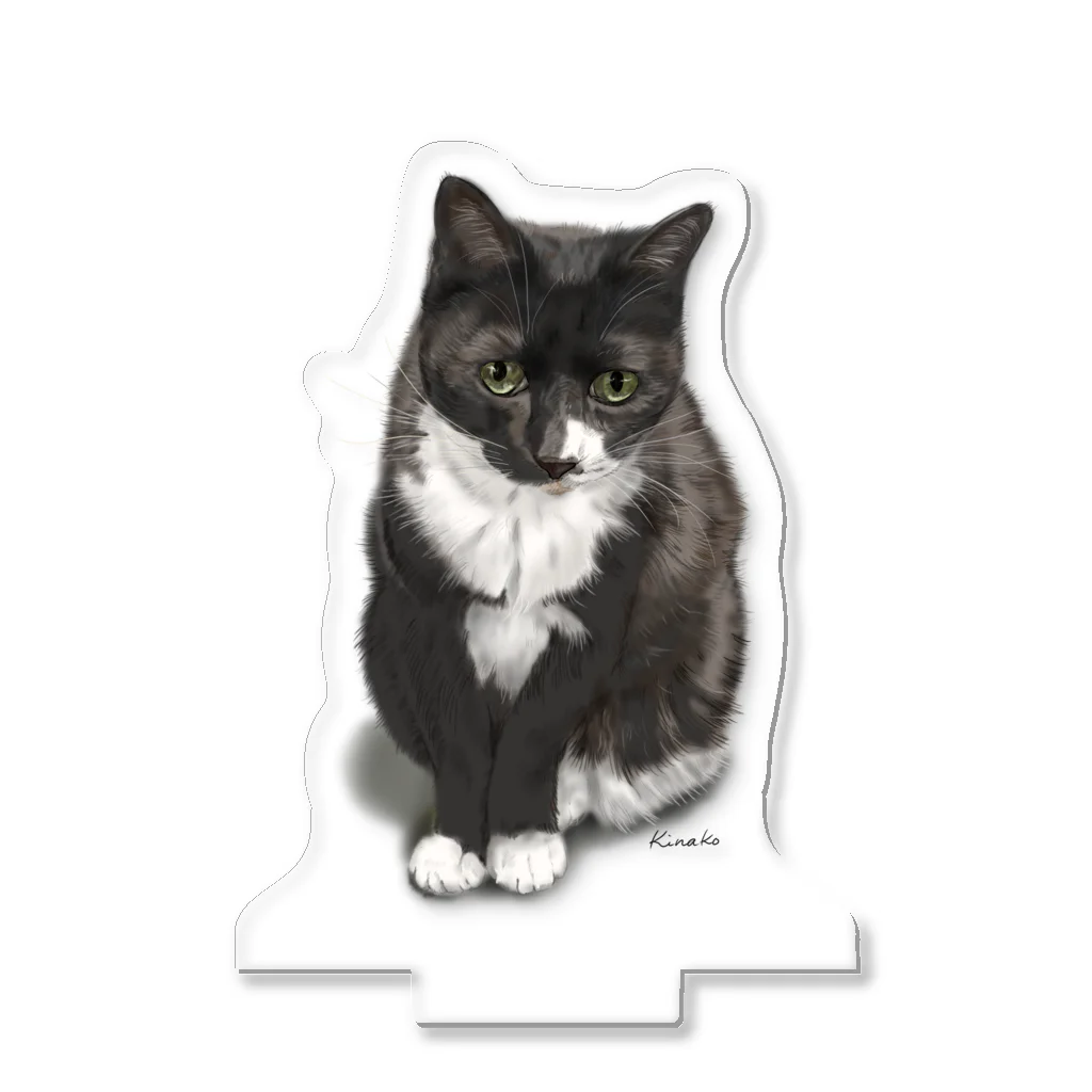 kinako-japanのくつした猫のくろみつ Acrylic Stand