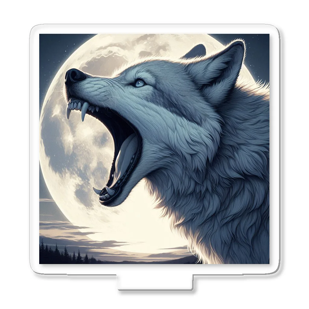 狼男の狼と満月 アクリルスタンド