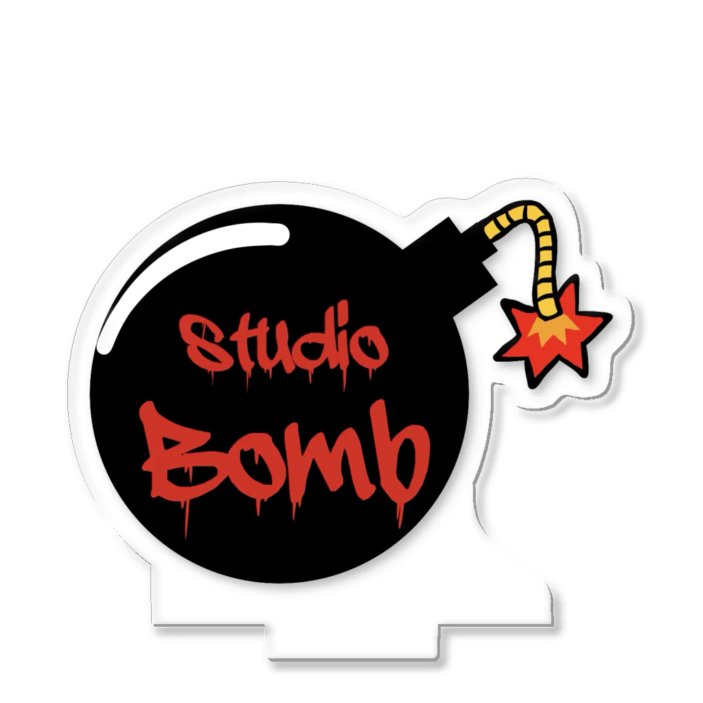 studio  bombのstudiobombロゴ アクリルスタンド