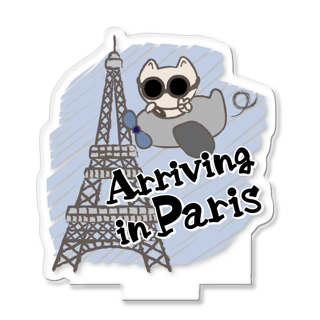 sari'sのArriving in Paris Acrylic Stand