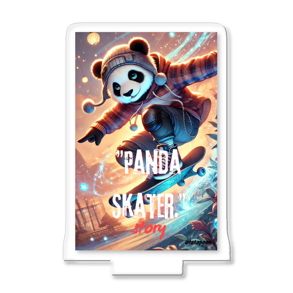 takapoonのPanda Skater アクリルスタンド