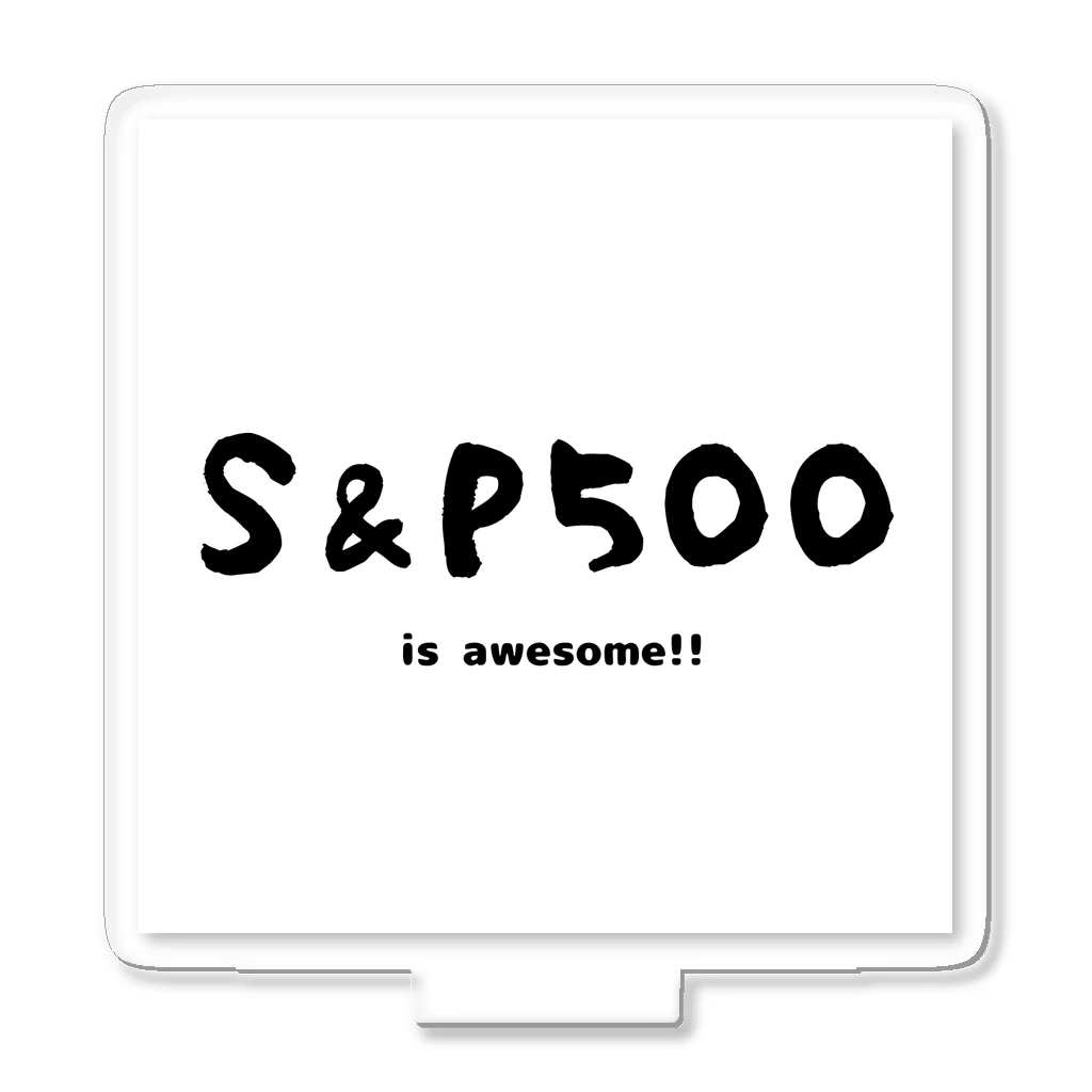 株関係文字を扱いますのS＆P５００is awesome アクリルスタンド