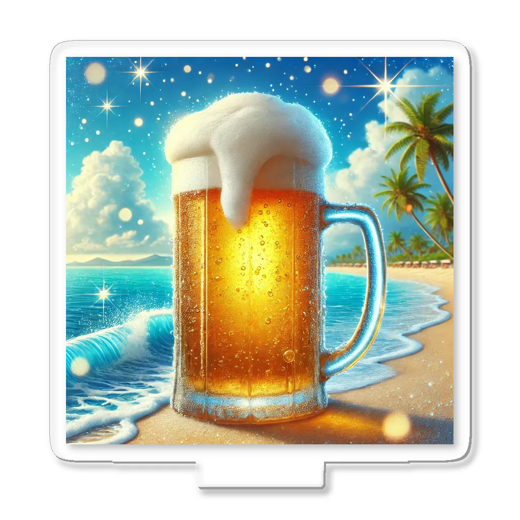 Snow-peaceのビーチとビールの楽園 アクリルスタンド
