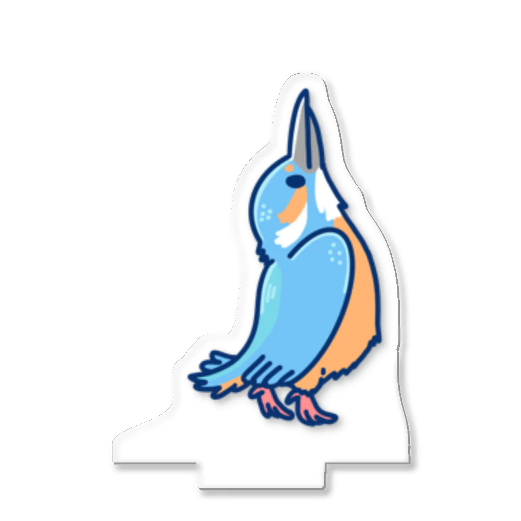 ソニードリ　@カワセミストリートの上空の猛禽類を威嚇するカワセミ Acrylic Stand