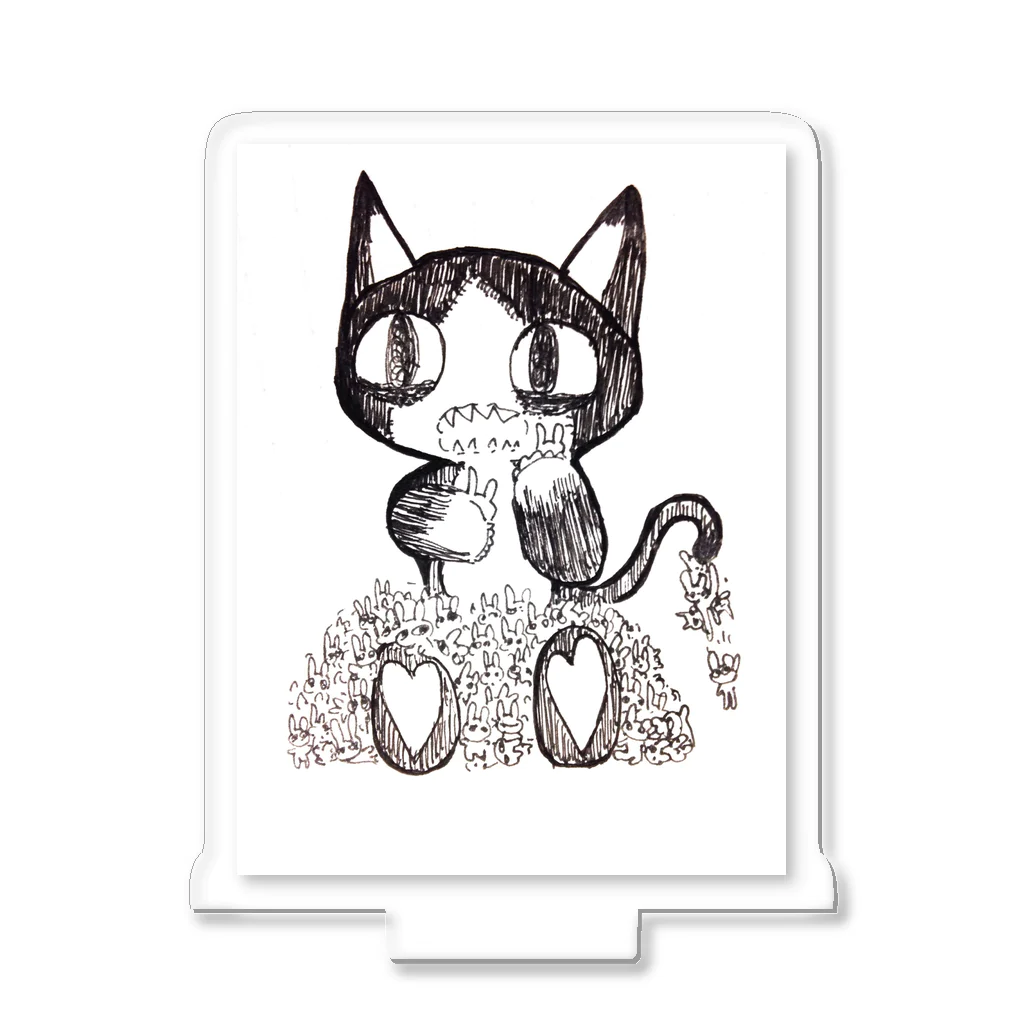 鶴橋らのの店・Eye☆Needのがぶがぶねこ Acrylic Stand