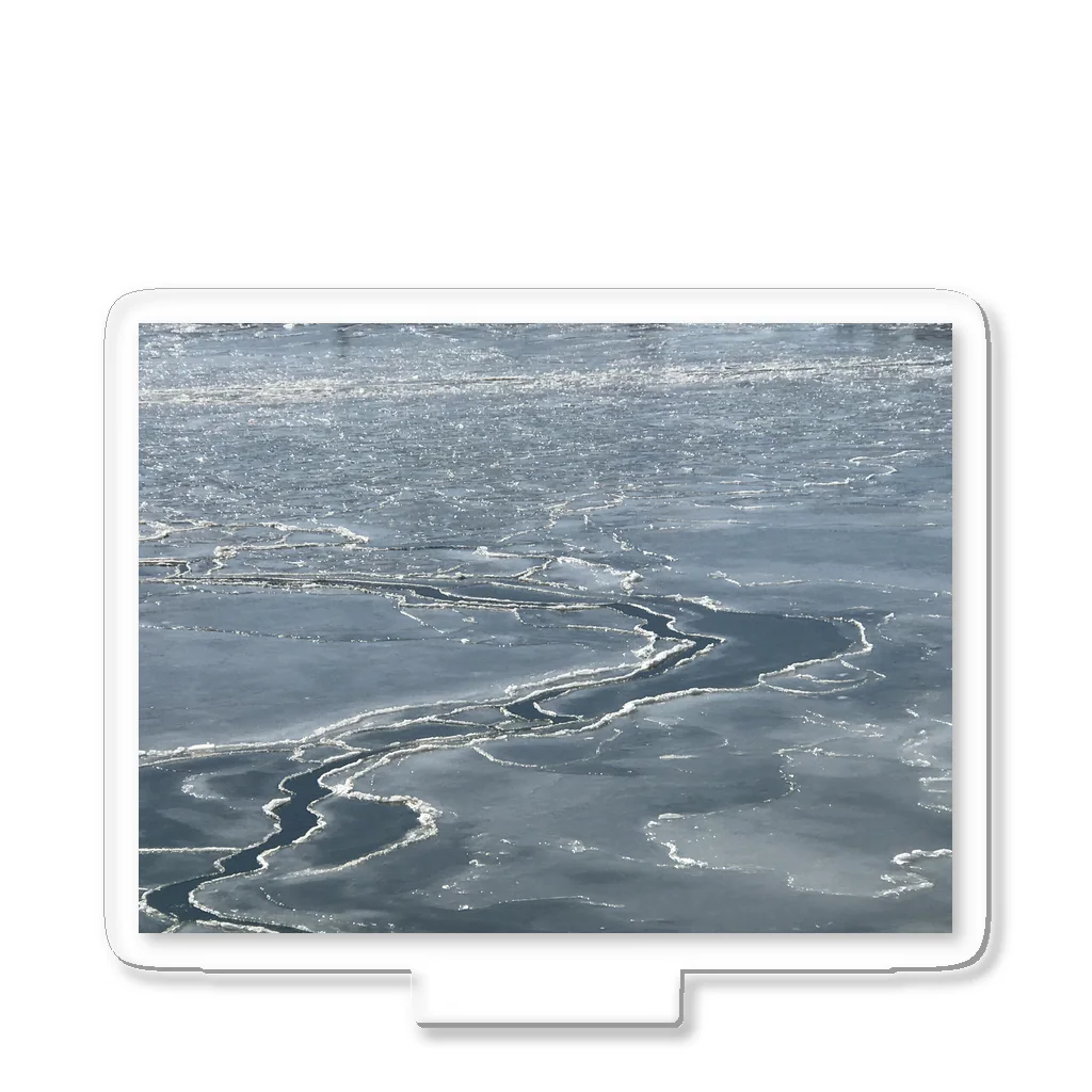 空屋　sorayakusakaの202102101059001　凍った川面 アクリルスタンド