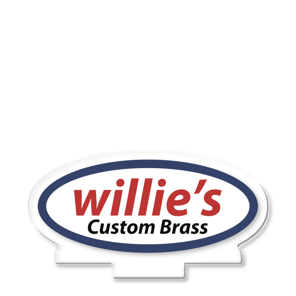 willie's Custom Brass@SUZURIの　willie's 公式ロゴアイテムズ アクリルスタンド