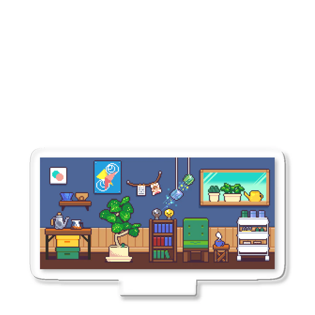 にく、ましましで。の部屋ドット絵 Acrylic Stand