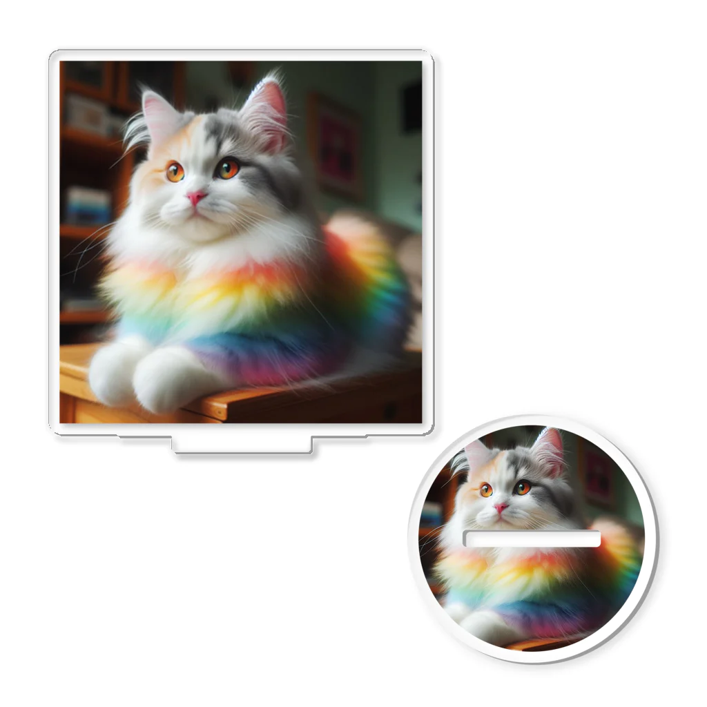 Creation CATの虹色CAT Acrylic Stand