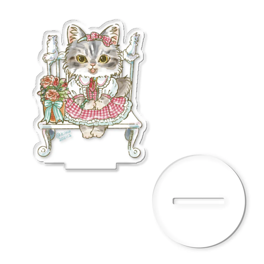 猫のきぬくんのお店のミルちゃん　ソロバージョン Acrylic Stand