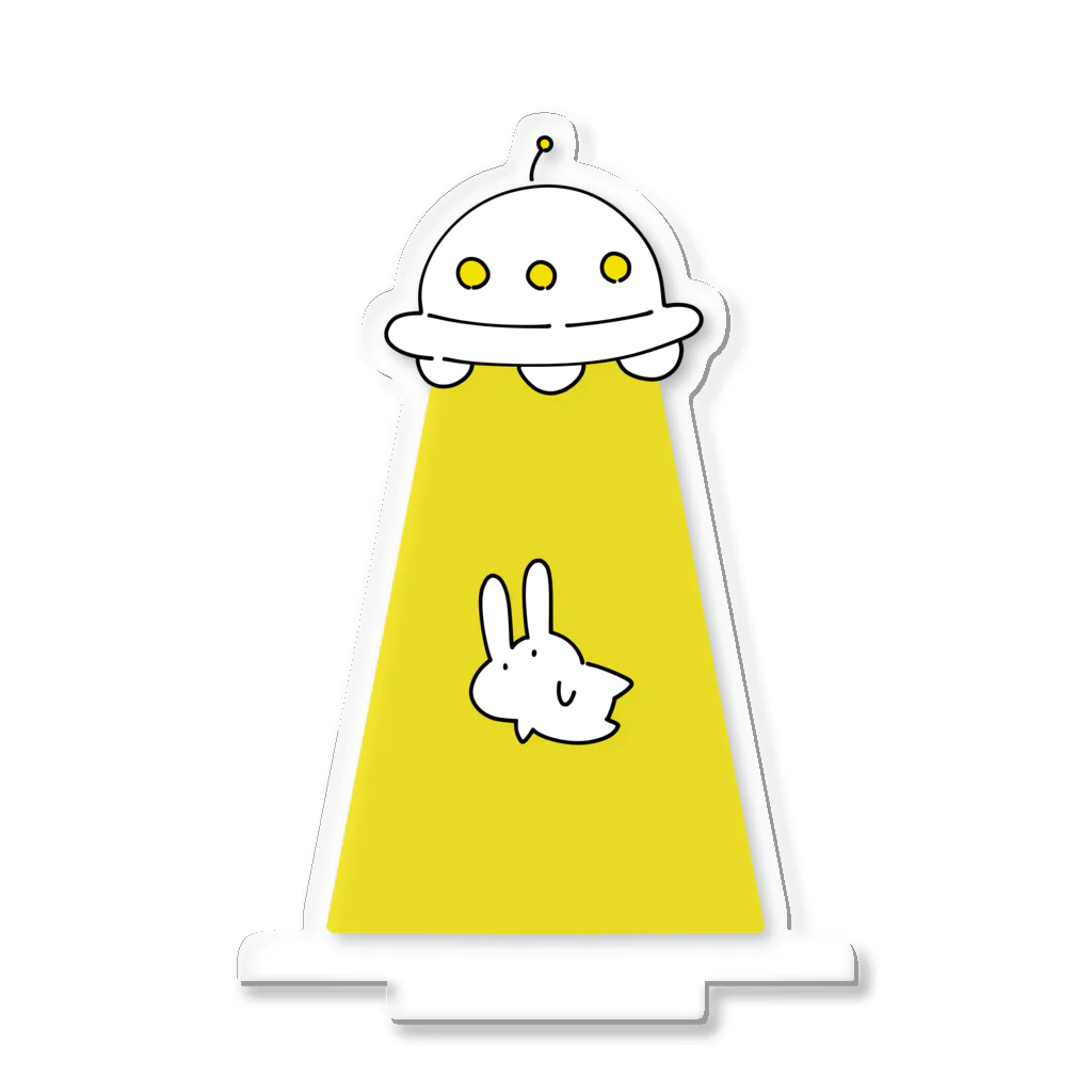 soratoのUFOにつれてかれるうさぎ Acrylic Stand