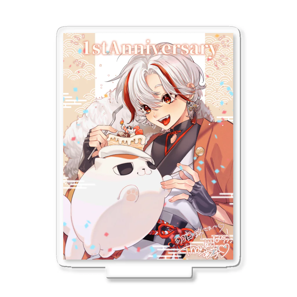 羽白 錦 🤍🎏@新人Vtuberの羽白錦 1stanniversaryグッズ Acrylic Stand