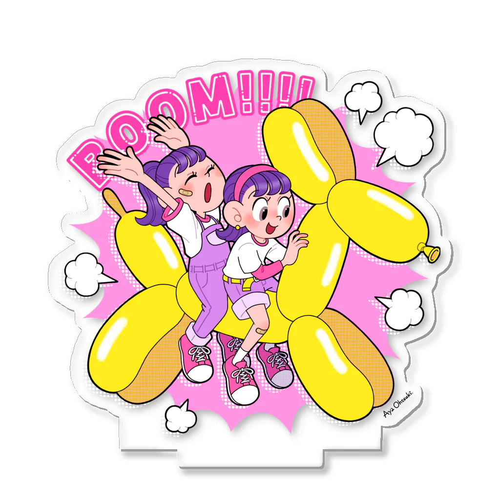 おおつきあやのBALLOON DOG Acrylic Stand