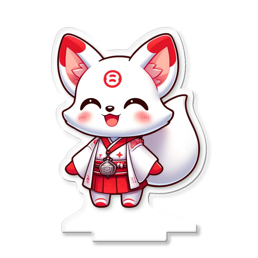 大江戸花火祭りのInari Fox Charm Magic～稲荷の狐1 Acrylic Stand