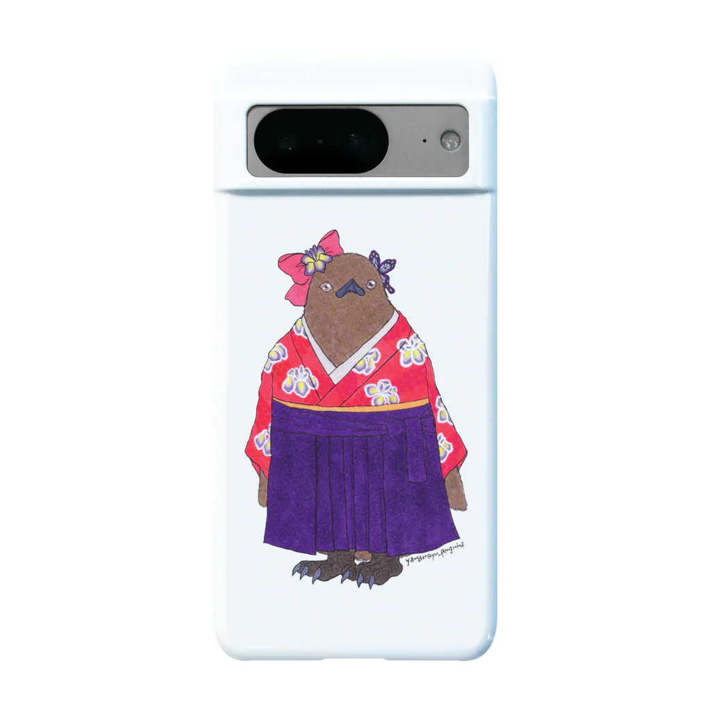 ヤママユ(ヤママユ・ペンギイナ)の着物ぺんぎんーいずれはキングヒナか杜若ー Android Smartphone Case
