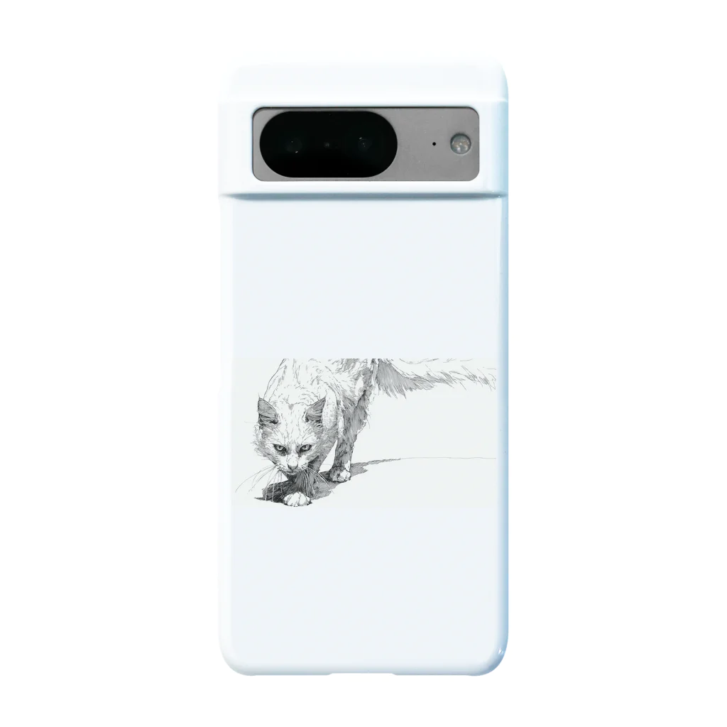 sperz shopの威嚇白猫 Android Smartphone Case