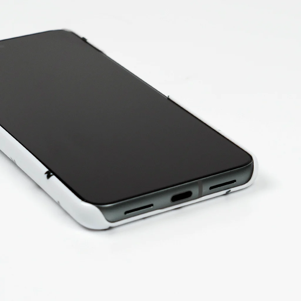 Yuhki | おばけのゆうき 公式オンラインショップのトイプードルのぷー(ちぎり絵) Android Smartphone Case :bottom edge