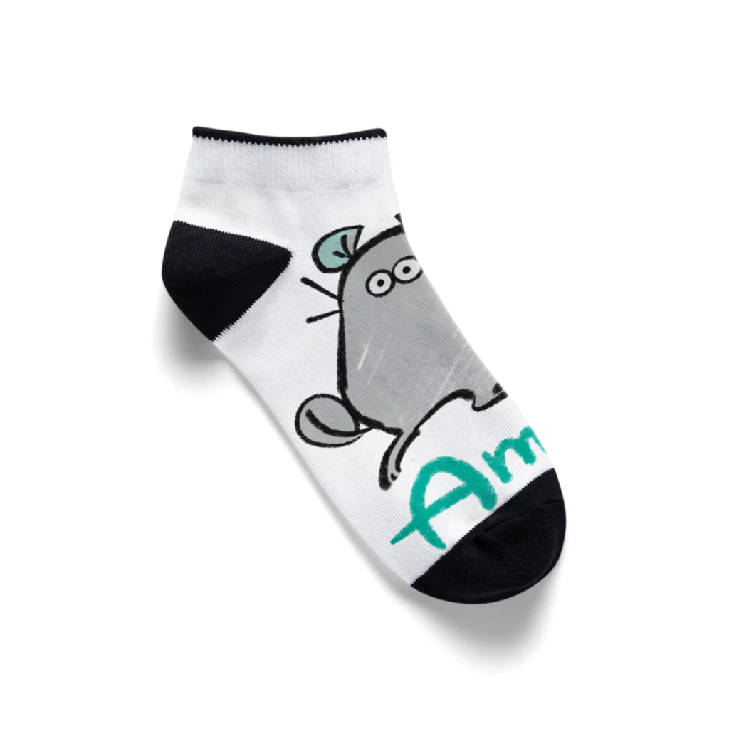 Líneas de aska “Askaの紙上絵”のLos amigos(友達) Ankle Socks