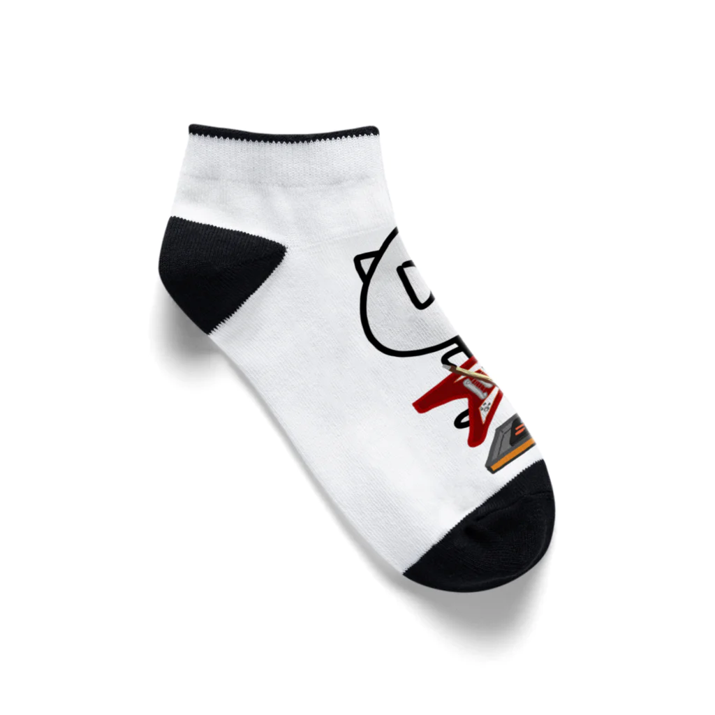 ねむねこのねむねこフライングV ボード有 Ankle Socks