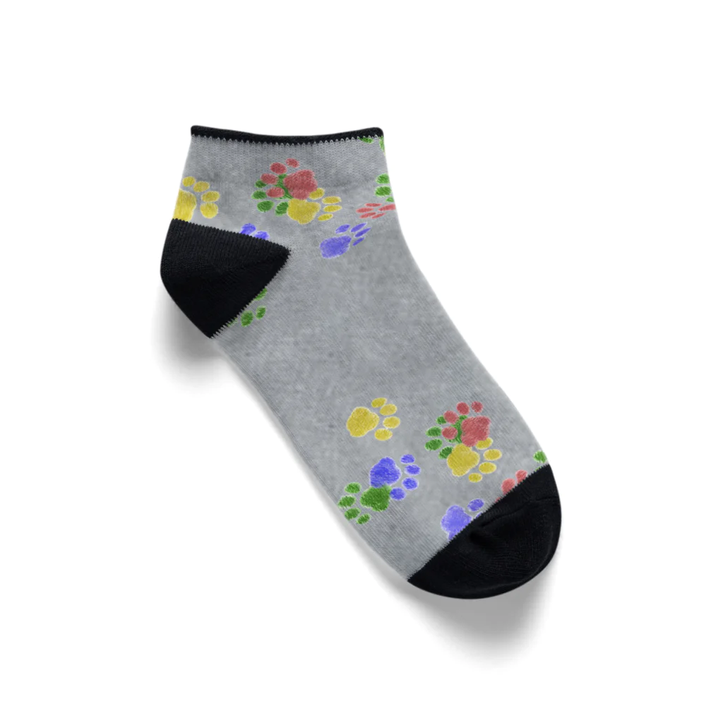 Charamaru Marketのあしあと（コンクリート） Ankle Socks