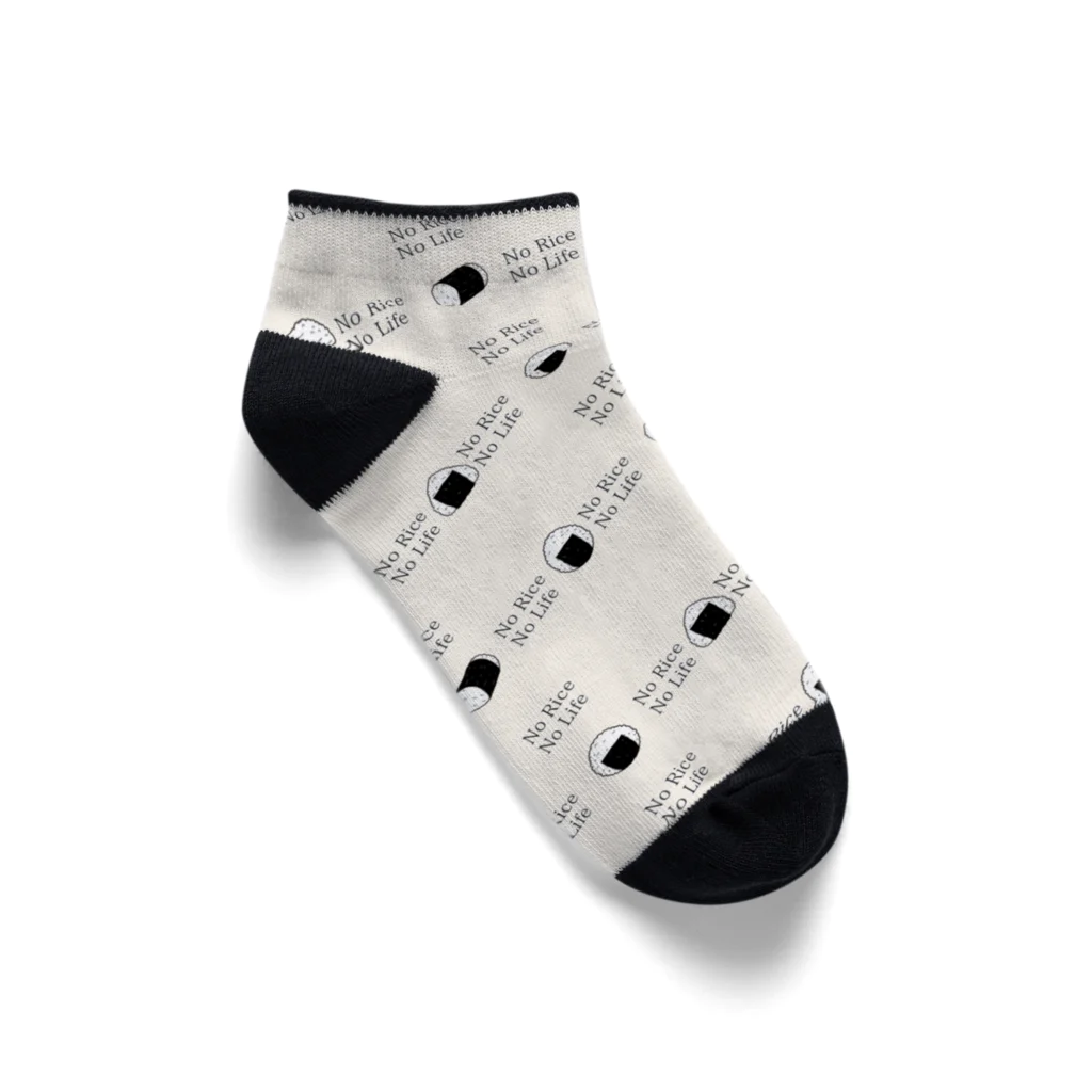 kazeou（風王）のNo Rice No Life(ソックス) Ankle Socks