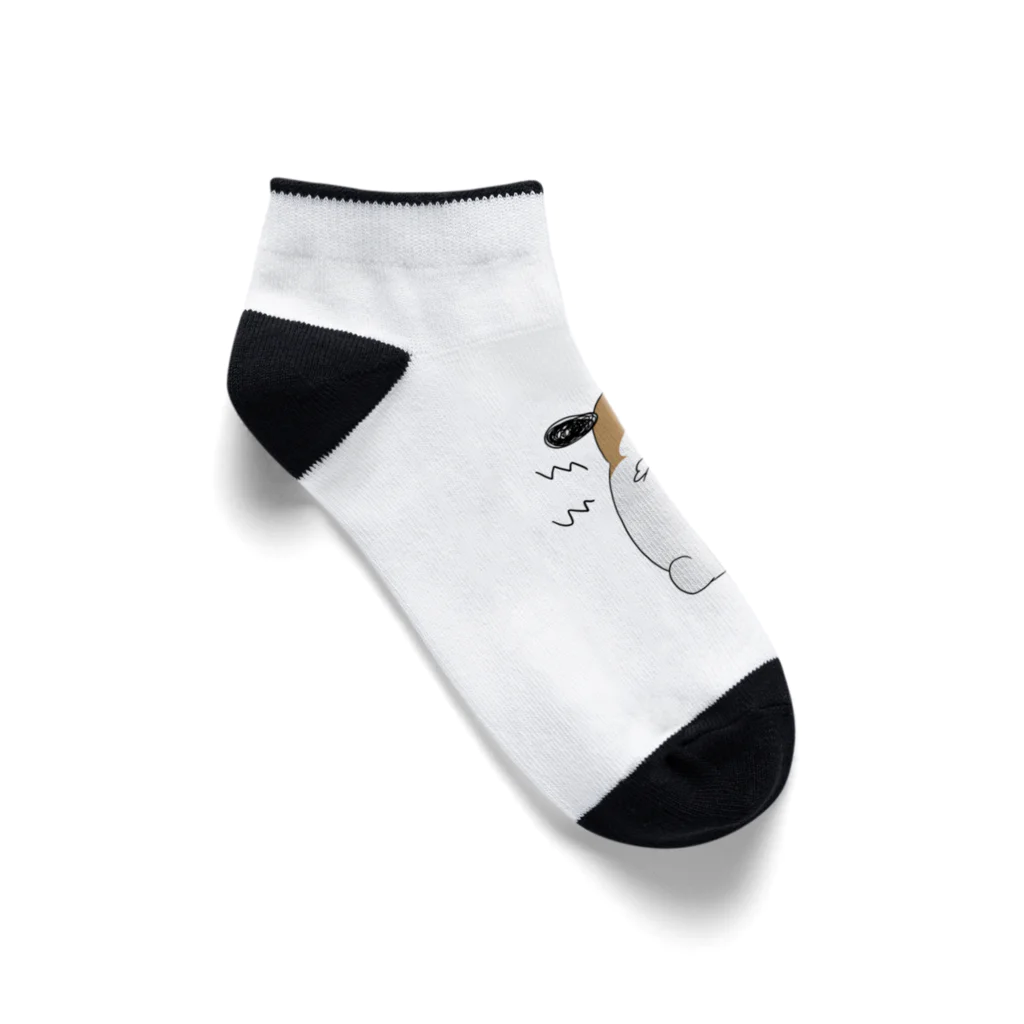 マツバラのもじゃまる歯ぎしり Ankle Socks