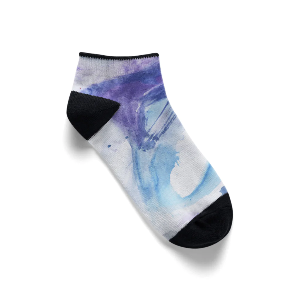 こふろしきのあにまるしょっぷの水彩画 Ankle Socks