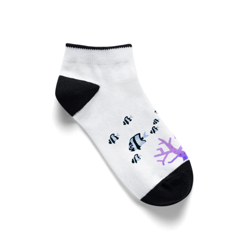 栗坊屋のいろいろリュウキュウスズメダイ Ankle Socks