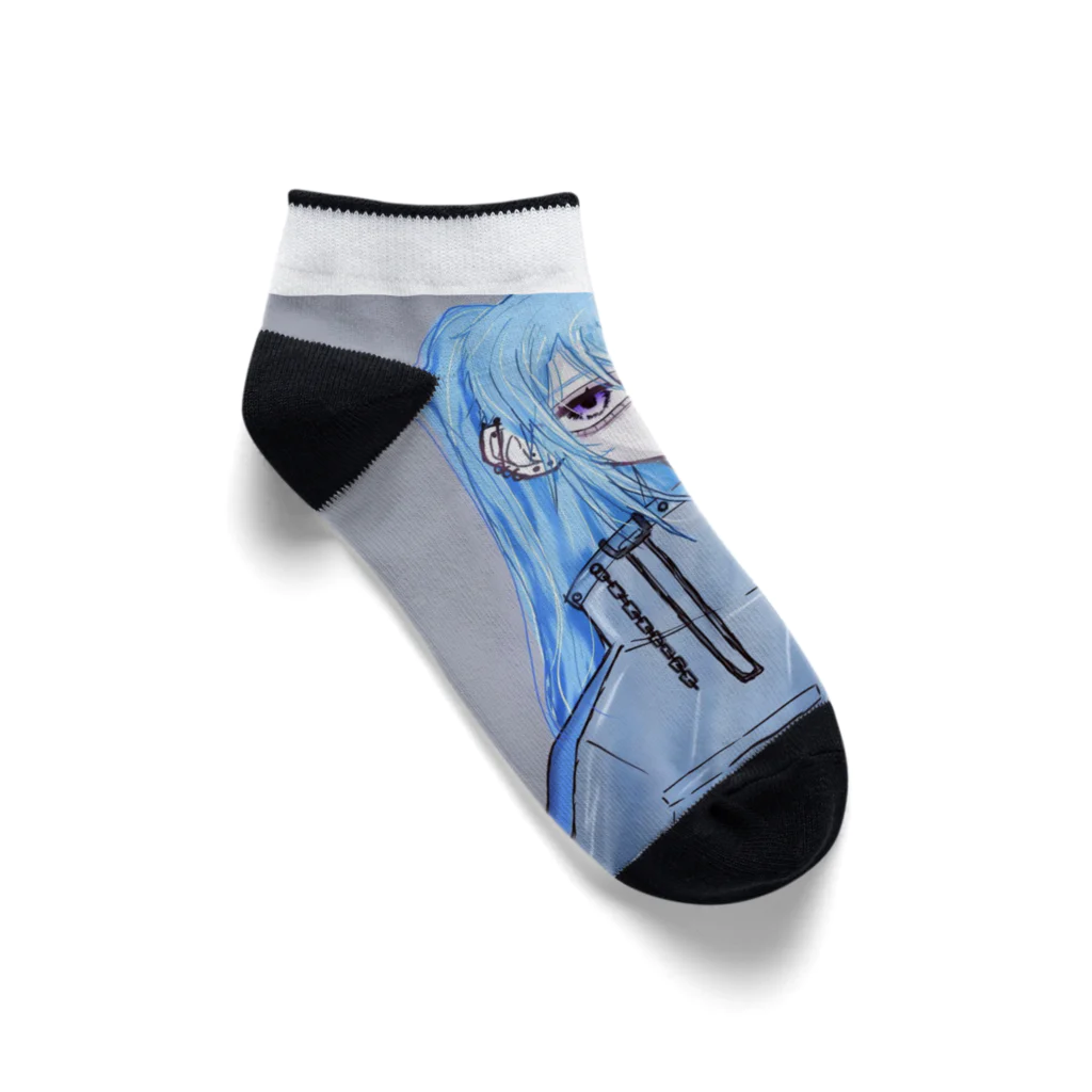 BROWNOのイラストちゃん Ankle Socks