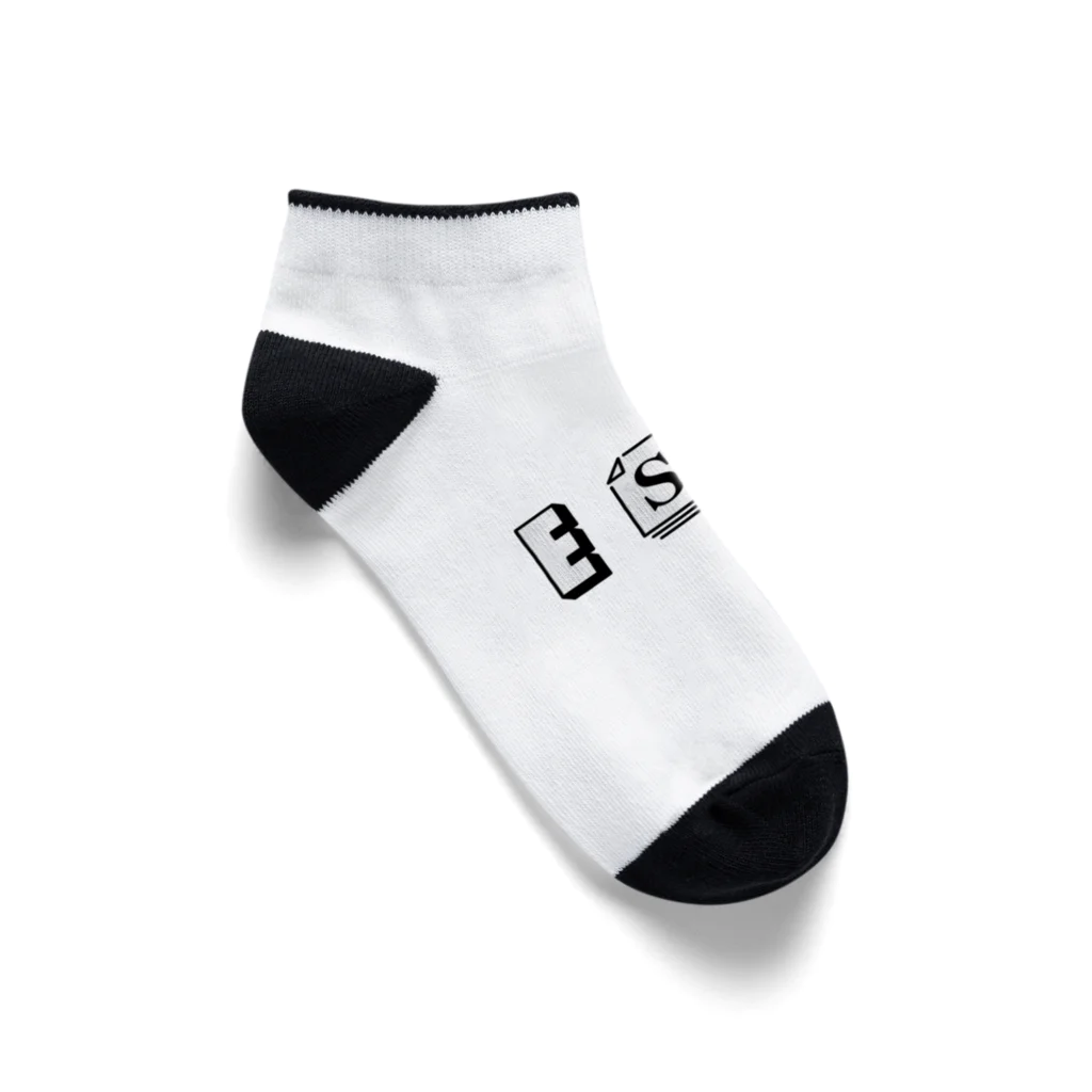 6_8のMBTI　ESTJさん用　グッズ　白 Ankle Socks