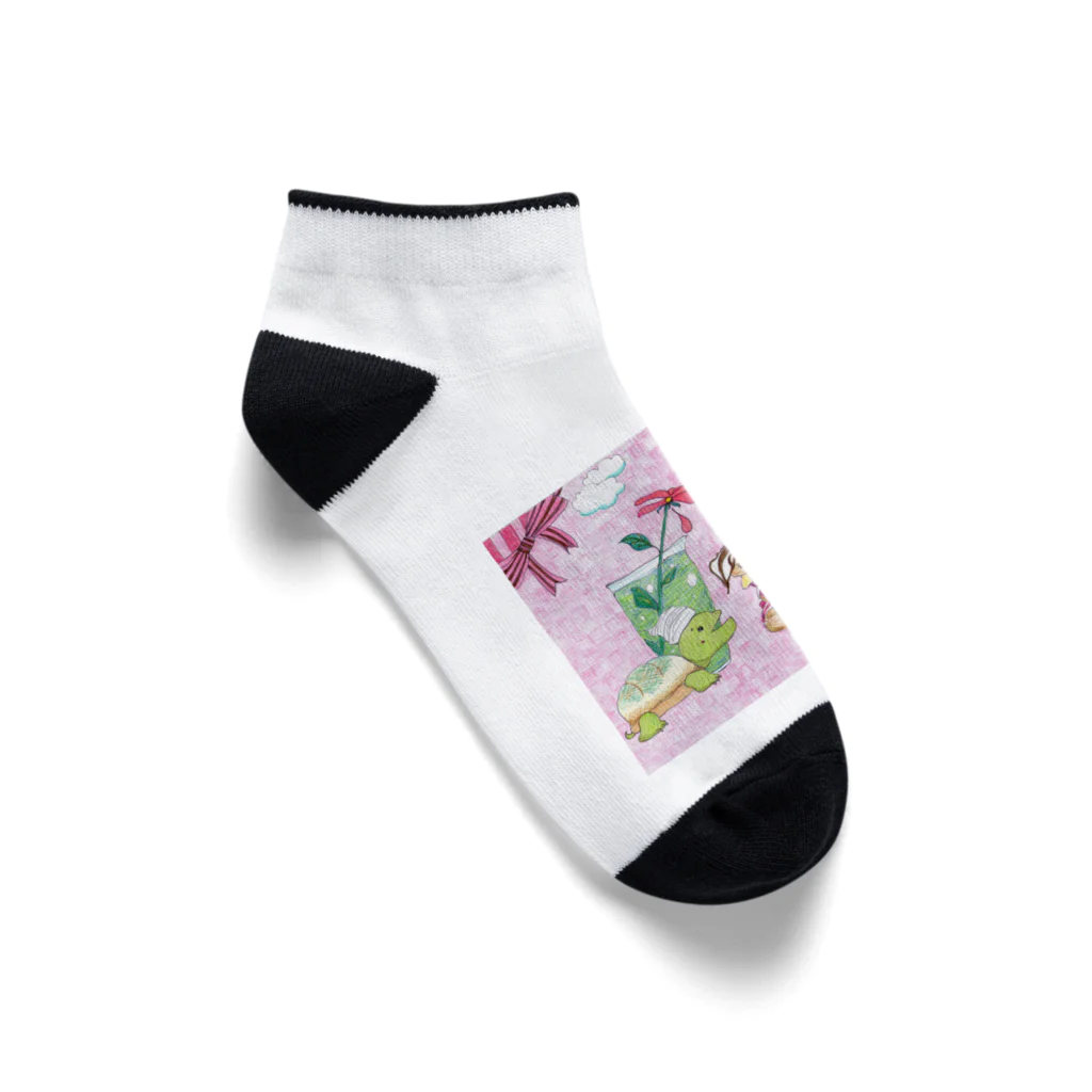 つぎのかめろんぱんけーき Ankle Socks