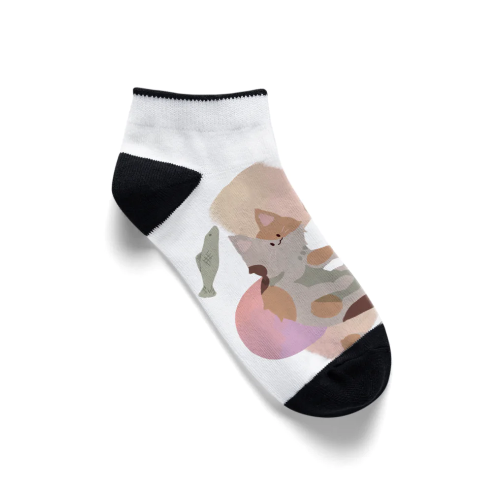 にゃんころのにゃんころず Ankle Socks