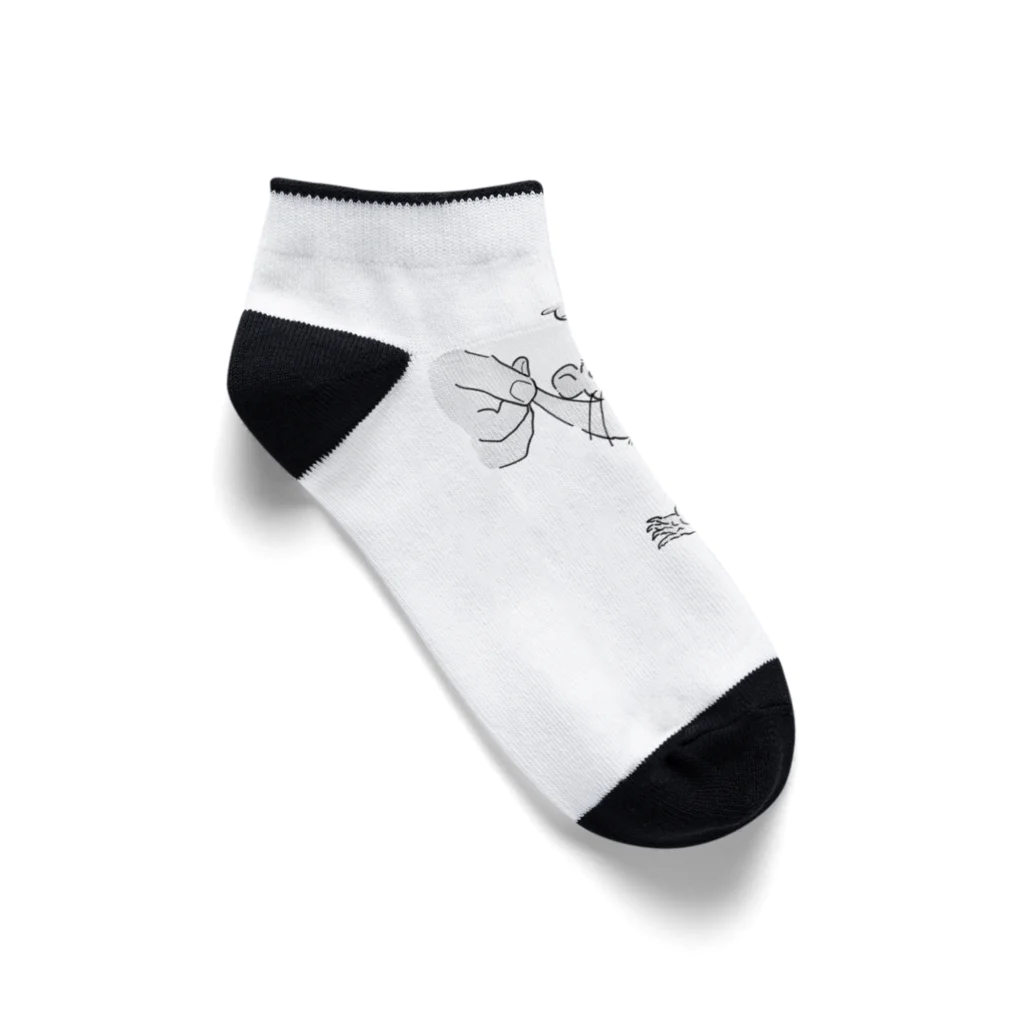 nezu_nezuのバンザイネズミ Ankle Socks