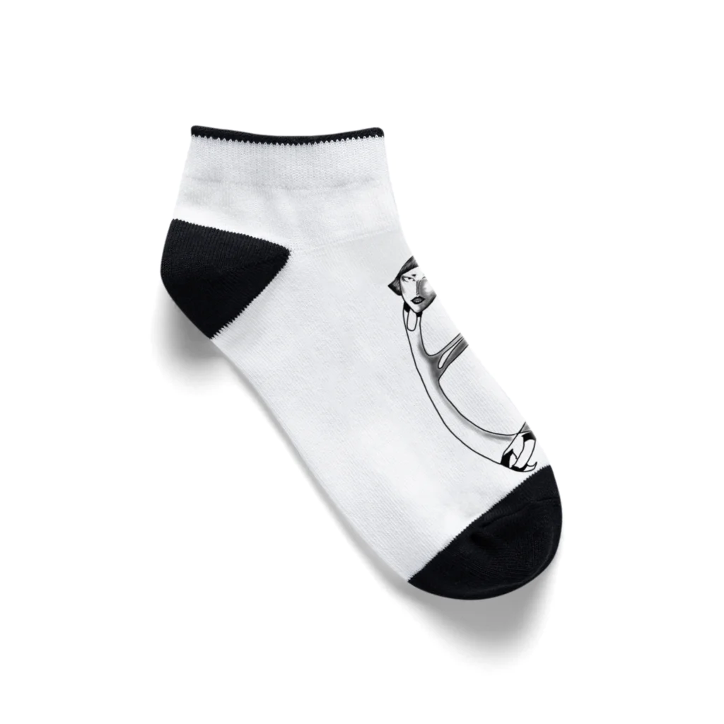 Goo Moo LABO（ぐーむーらぼ）のB型のヒト Ankle Socks