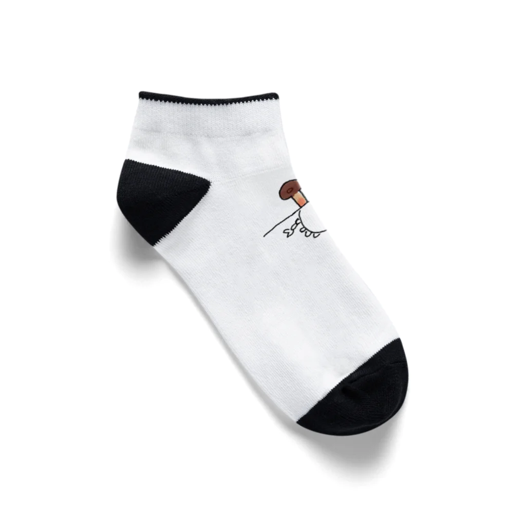 grandeviolaDESIGNのカニと思ったらしめじ Ankle Socks