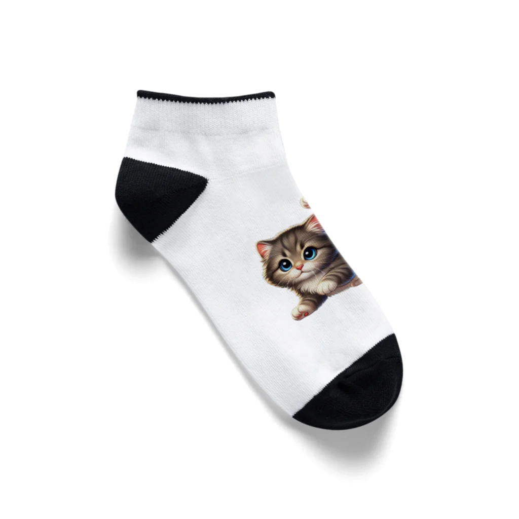 Sumyの遊び心あふれる子猫たち Ankle Socks