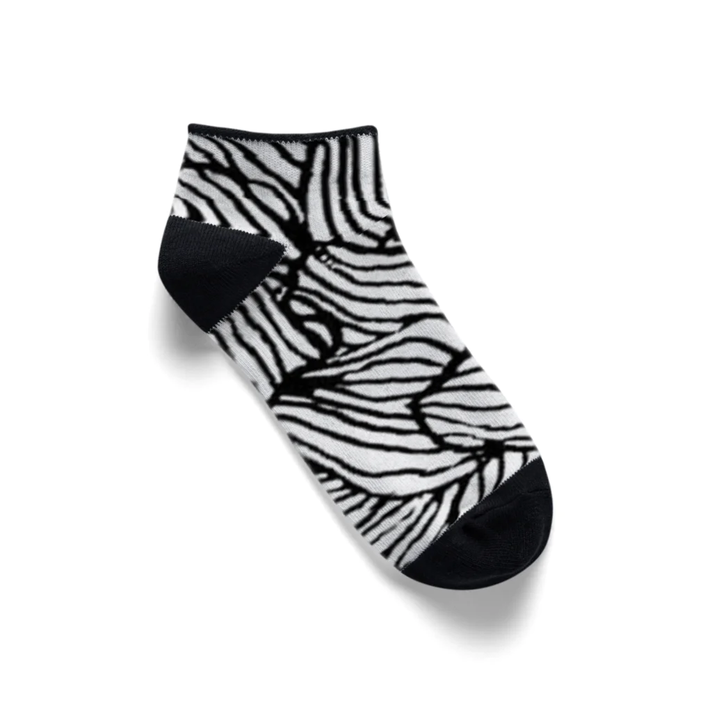 EDGE STYLEのR/E/N. B/W Ankle Socks