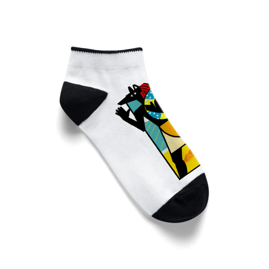 huroshikiの夏のアヌビス神 in the beach Ankle Socks