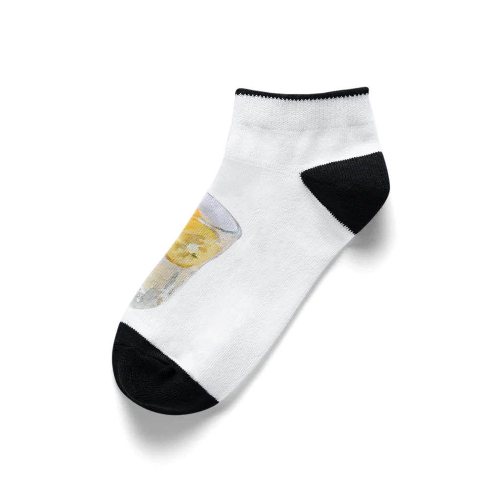 脂身通信Ｚの金柑ハイ_230226 Ankle Socks