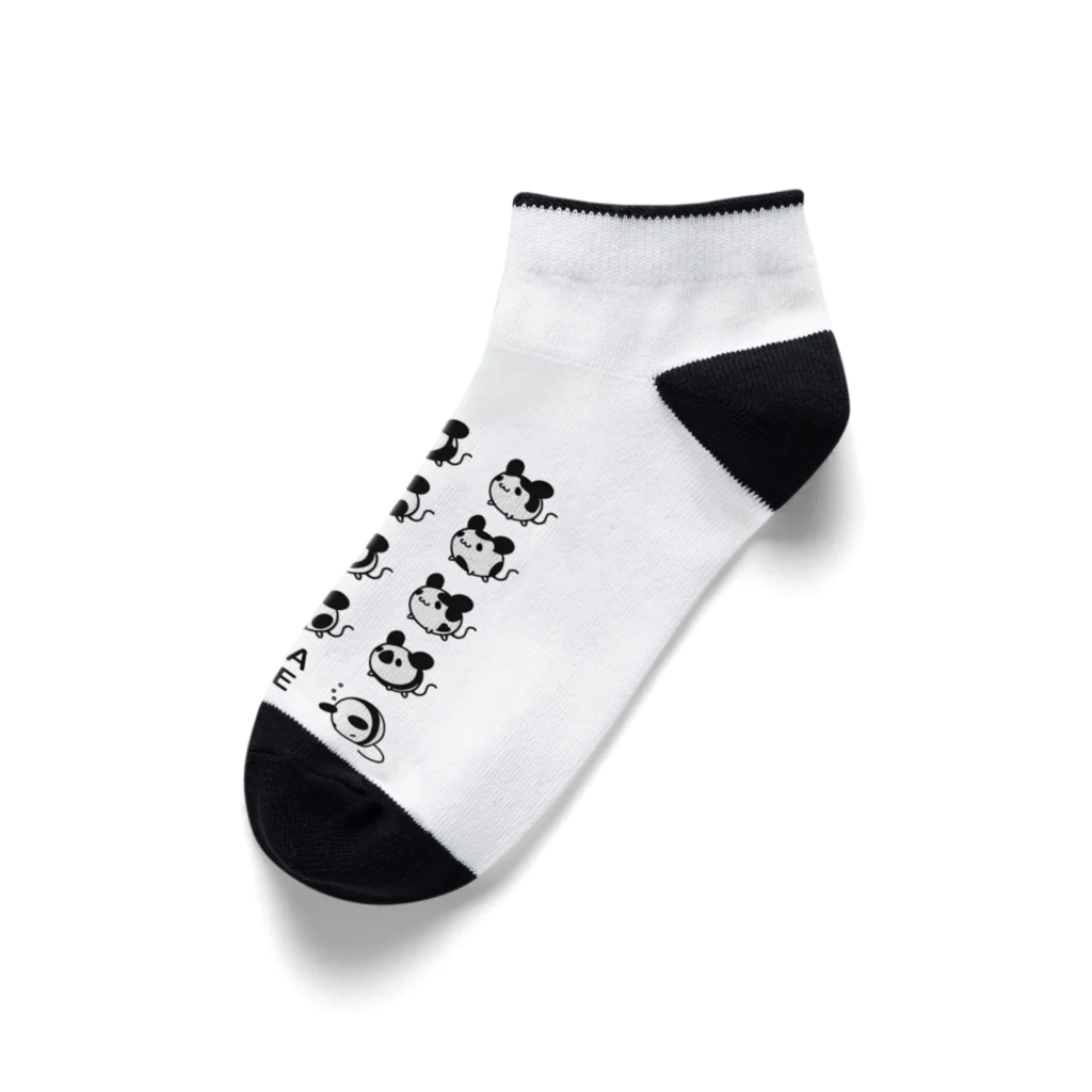 ISHISHIのパンダマウスせいぞろい Ankle Socks