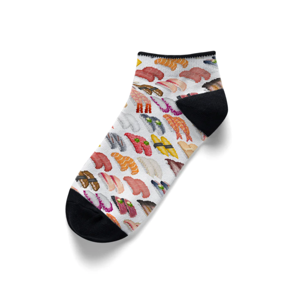 猫と釣り人のSUSHI_W_A-SO Ankle Socks