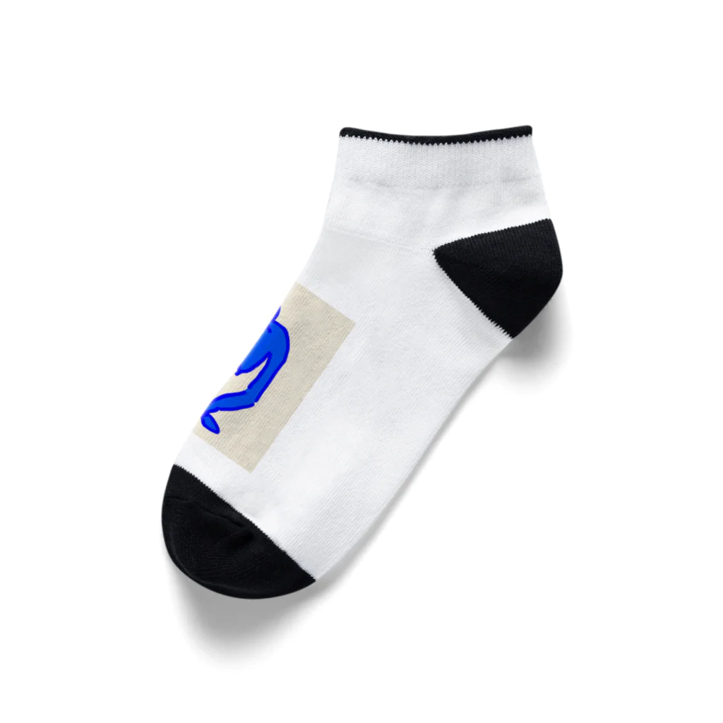 ptanuki vanguard artのold blue nudes r#11 Ankle Socks