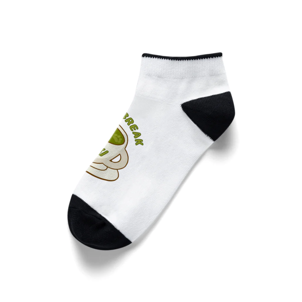 white-bearのHITOIKIしよ？　抹茶 Ankle Socks