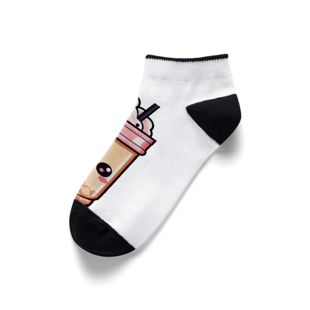 Vasetti_pressのタピオカミルクティー Ankle Socks