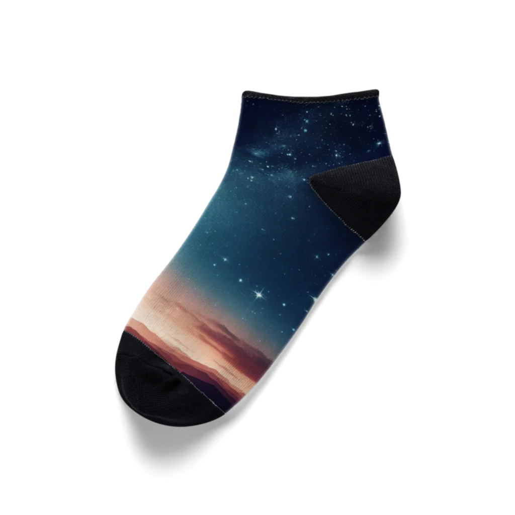 終わらない夢🌈の幻想的な夜空🌌 Ankle Socks
