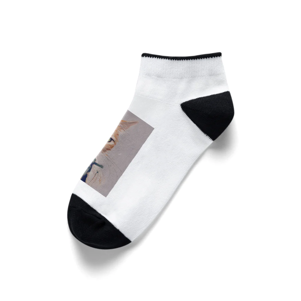 ミシンの猫 Ankle Socks