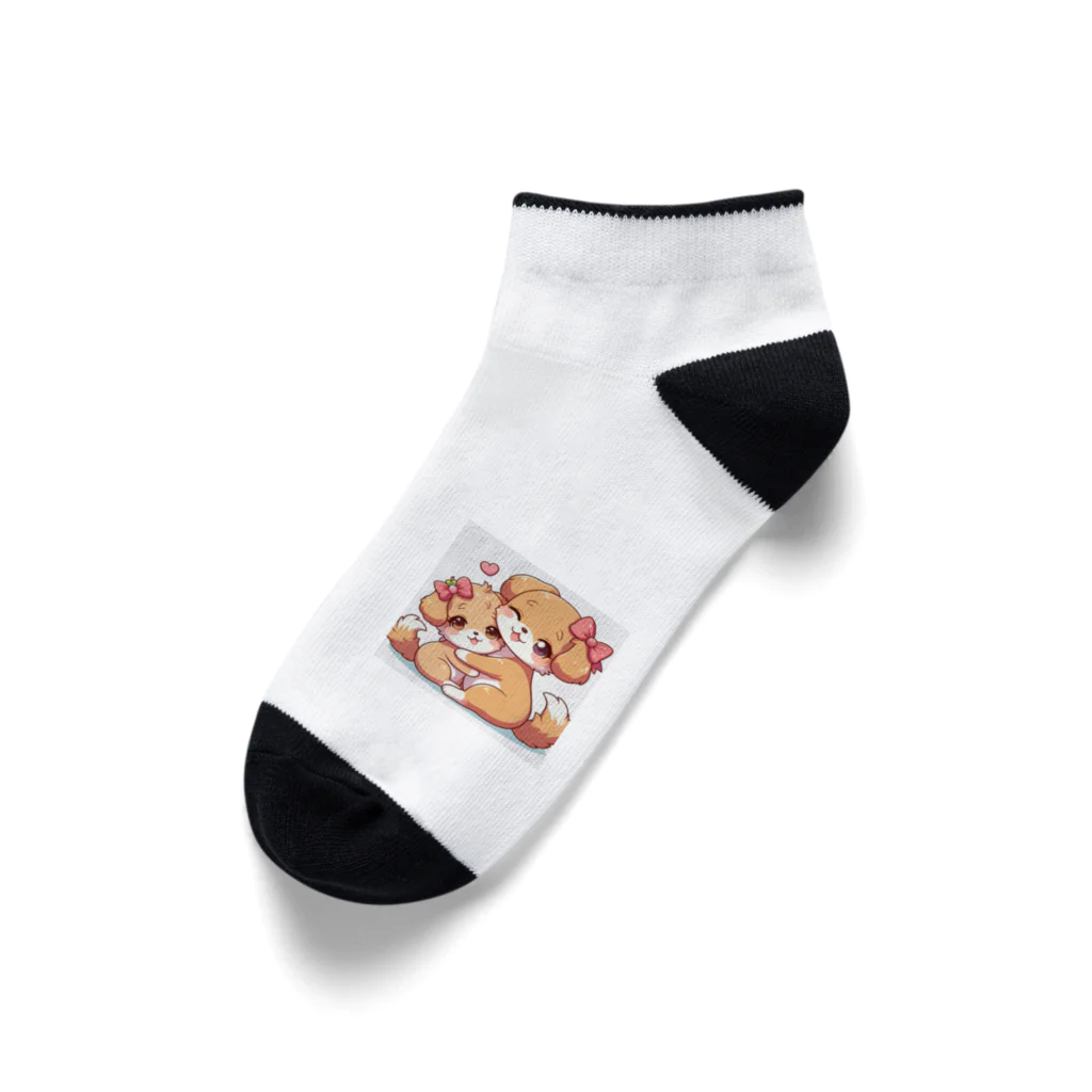 samotadaのハグハグドッグ Ankle Socks