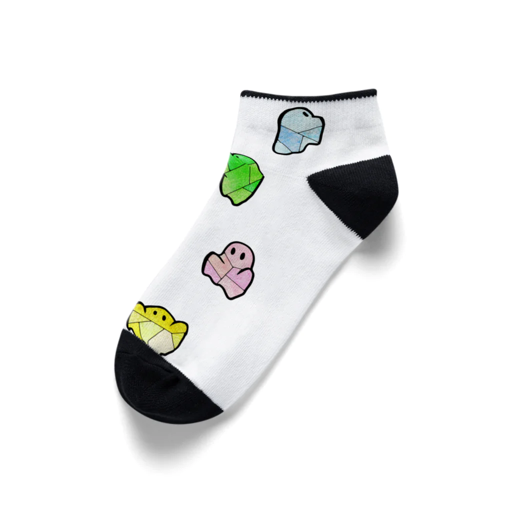 がらすやのカラフルおばけ Ankle Socks