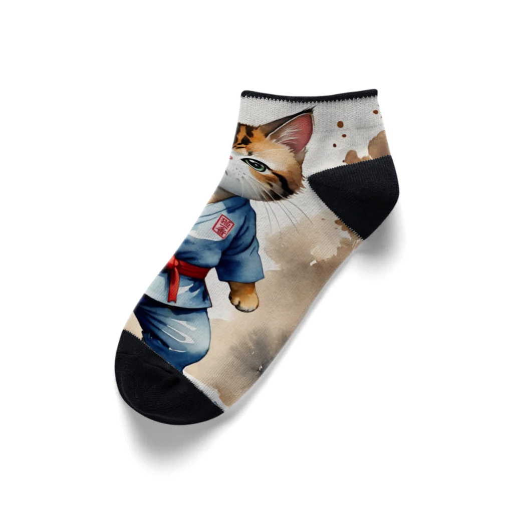 なむねこのさぁ！かかってこいニャ Ankle Socks