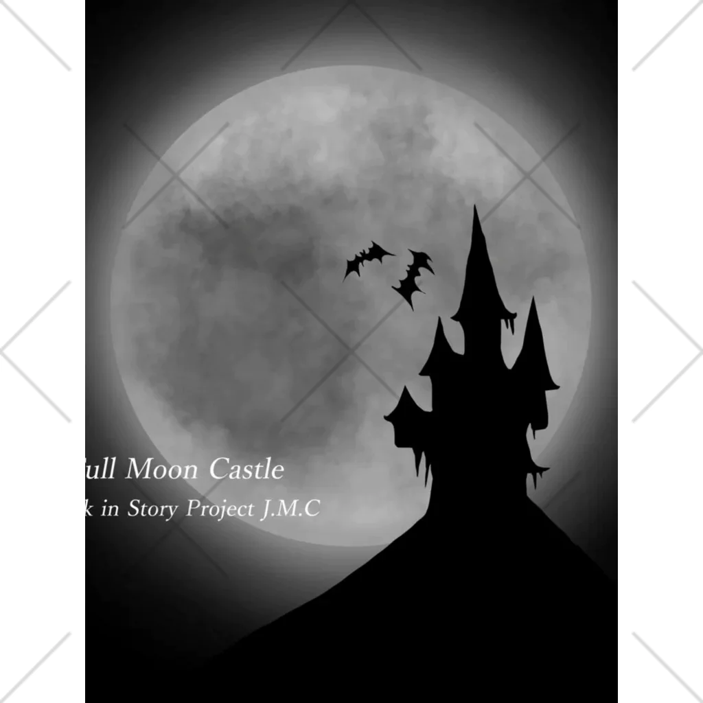 🌕朧月夜と紅茶時間☕️🫖のFull Moon Castle’ くるぶしソックス